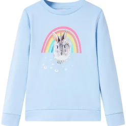 Sweatshirt til børn str. 92 lyseblå
