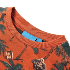 Sweatshirt til børn str. 116 lys rustfarve