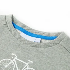 Sweatshirt til børn str. 92 lys kakimeleret