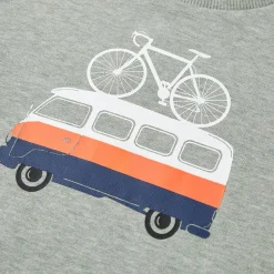 Sweatshirt til børn str. 92 lys kakimeleret