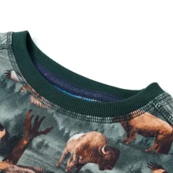 Sweatshirt til børn str. 92 mørkegrøn