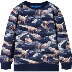 Sweatshirt til børn str. 116 marineblå