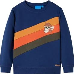 Sweatshirt til børn str. 104 marineblå
