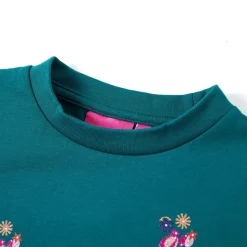 Sweatshirt til børn str. 104 mørkegrøn