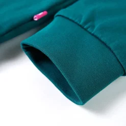 Sweatshirt til børn str. 104 mørkegrøn