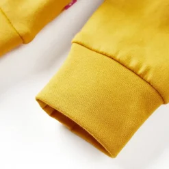 Sweatshirt til børn str. 92 okkerfarvet