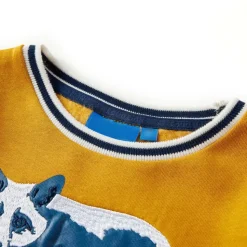 Sweatshirt til børn str. 104 okkergul