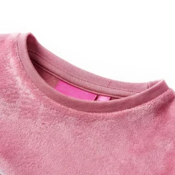 Sweatshirt til børn str. 128 patchwork velour pink