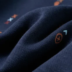 Sweatshirt til børn str. 92 ræv mørk blåmeleret