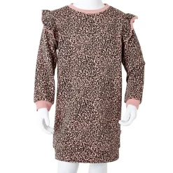 Sweatshirtkjole til børn str. 92 lyserød