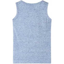 Tanktop til børn str. 104 blåmeleret