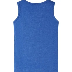 Tanktop til børn str. 92 blåmeleret