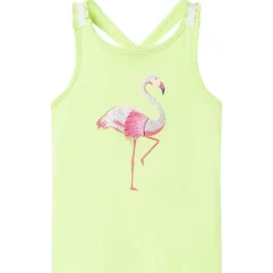 Tanktop til børn str. 104 neongul