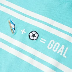 T-shirt til børn str. 116 akvamarinblå