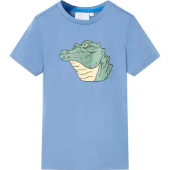 T-shirt til børn str. 128 blå