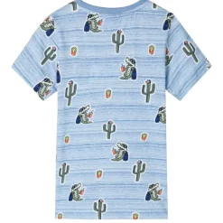 T-shirt til børn str. 128 blå