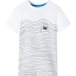 T-shirt til børn str. 104 ecrufarvet