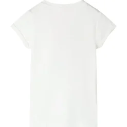 T-shirt til børn str. 104 ecrufarvet