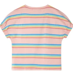T-shirt til børn str. 128 ferskenfarvet