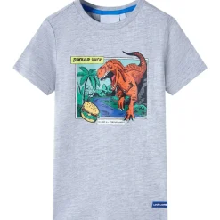 T-shirt til børn str. 116 grå