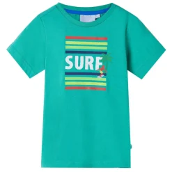 T-shirt til børn str. 140 grøn
