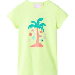 T-shirt til børn str. 116 gul