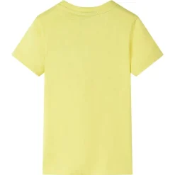 T-shirt til børn str. 116 gul