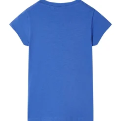T-shirt til børn str. 104 koboltblå
