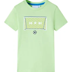 T-shirt til børn str. 140 limegrøn