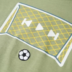 T-shirt til børn str. 116 lys kakifarve