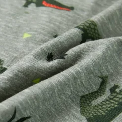 T-shirt til børn str. 104 lys kakimeleret