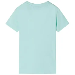 T-shirt til børn str. 140 lys mintgrøn