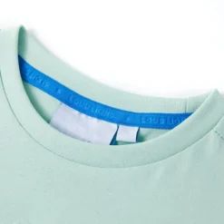 T-shirt til børn str. 140 lys mintgrøn