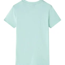 T-shirt til børn str. 104 lys mintgrøn