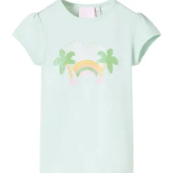 T-shirt til børn str. 92 lys mintgrøn