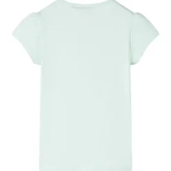 T-shirt til børn str. 92 lys mintgrøn