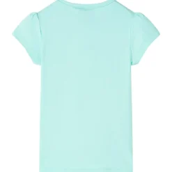 T-shirt til børn str. 128 lys mintgrøn