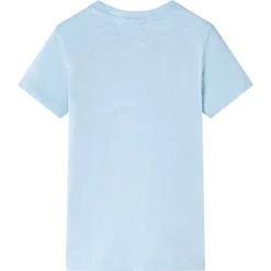 T-shirt til børn str. 128 lyseblå