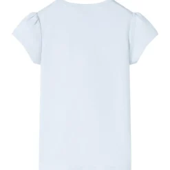 T-shirt til børn str. 140 lyseblå
