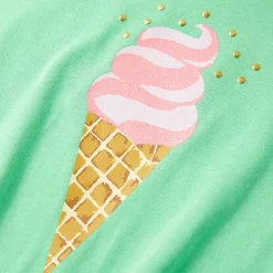 T-shirt til børn str. 104 lysegrøn