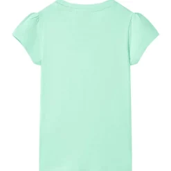 T-shirt til børn str. 116 lysegrøn