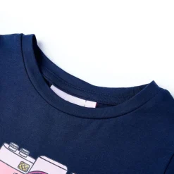 T-shirt til børn str. 116 marineblå