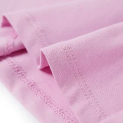 T-shirt til børn str. 104 med flæser lilla