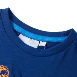 T-shirt til børn str. 104 mørkeblå