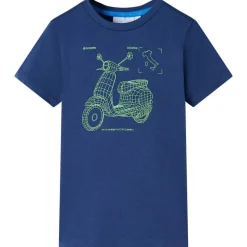 T-shirt til børn str. 92 mørkeblå