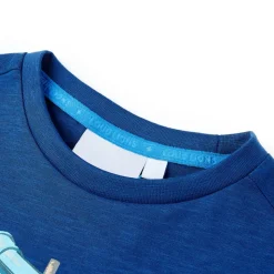 T-shirt til børn str. 128 mørkeblå