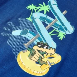 T-shirt til børn str. 128 mørkeblå