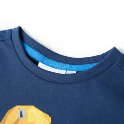 T-shirt til børn str. 116 mørkeblå