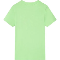 T-shirt til børn str. 116 neongrøn