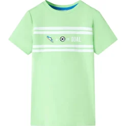 T-shirt til børn str. 128 neongrøn